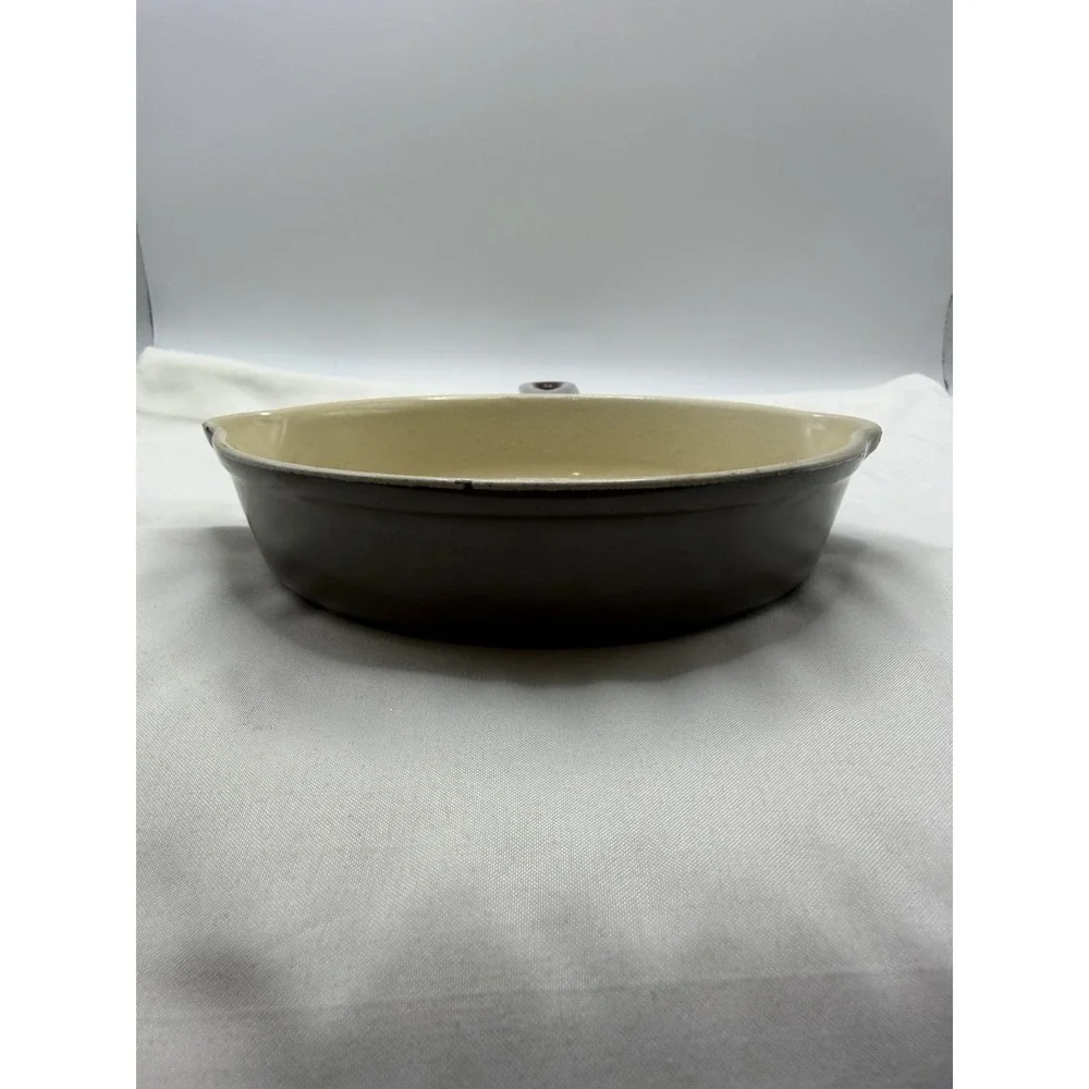 Vintage Le Creuset Made in France #16 Brown Cast Iron - 6-1/2